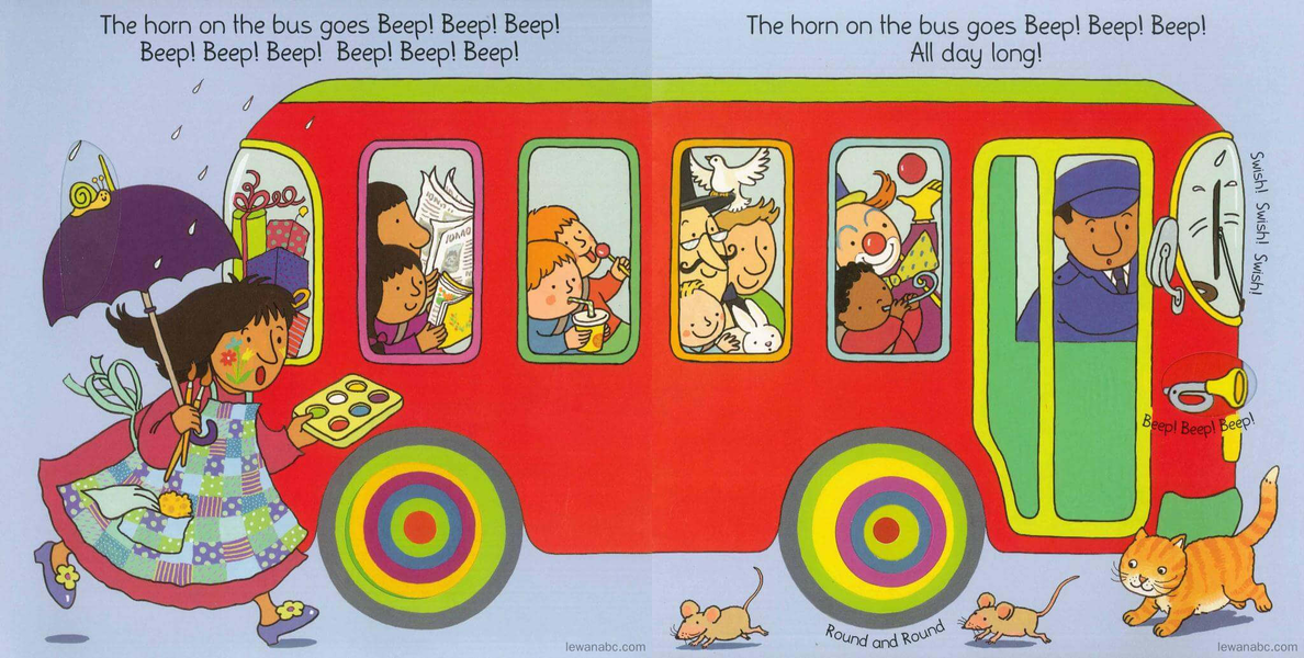 (1周)The Wheels on the Bus绘本故事第5页
