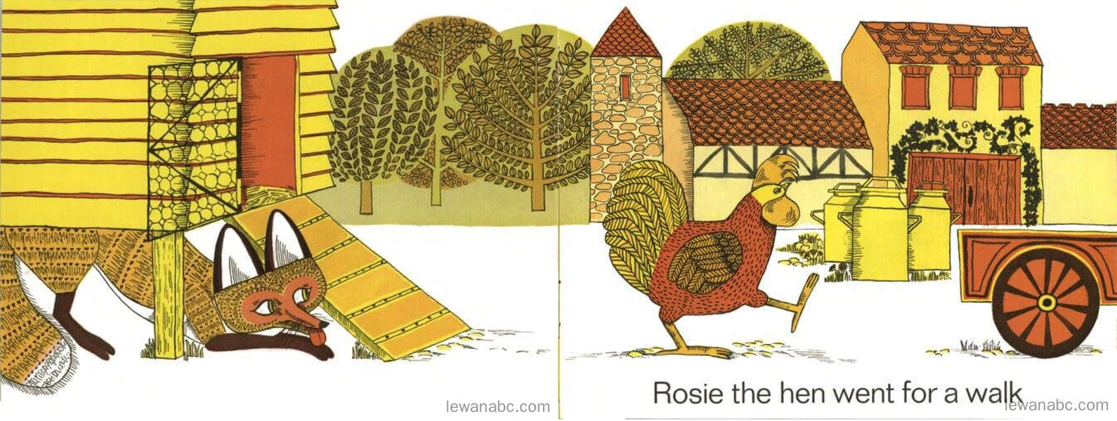 (16周)Rosie's Walk绘本故事第4页