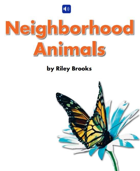 Neighborhood animals绘本故事第2页