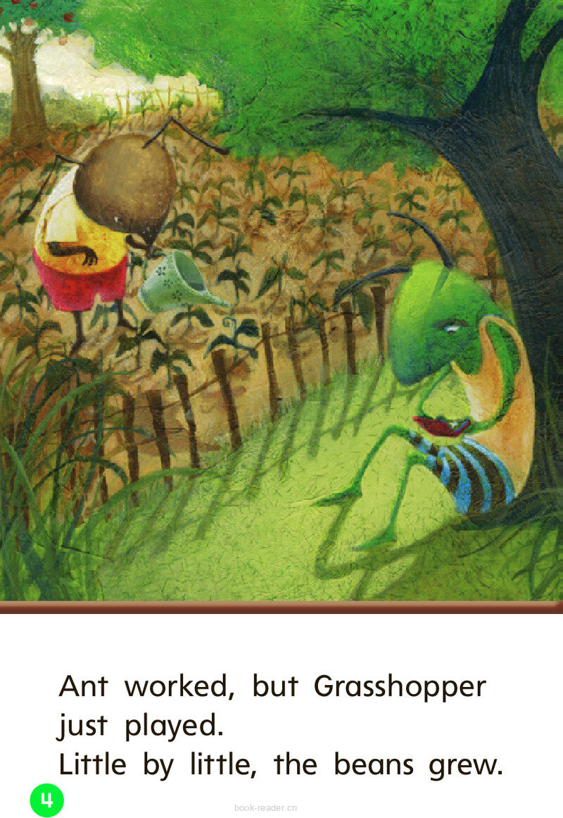 GK Beyond U06W1 Ant and Grasshopper绘本故事第5页