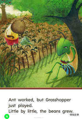 GK Beyond U06W1 Ant and Grasshopper绘本故事第5页