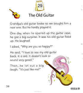 The Old Guitar绘本故事第2页