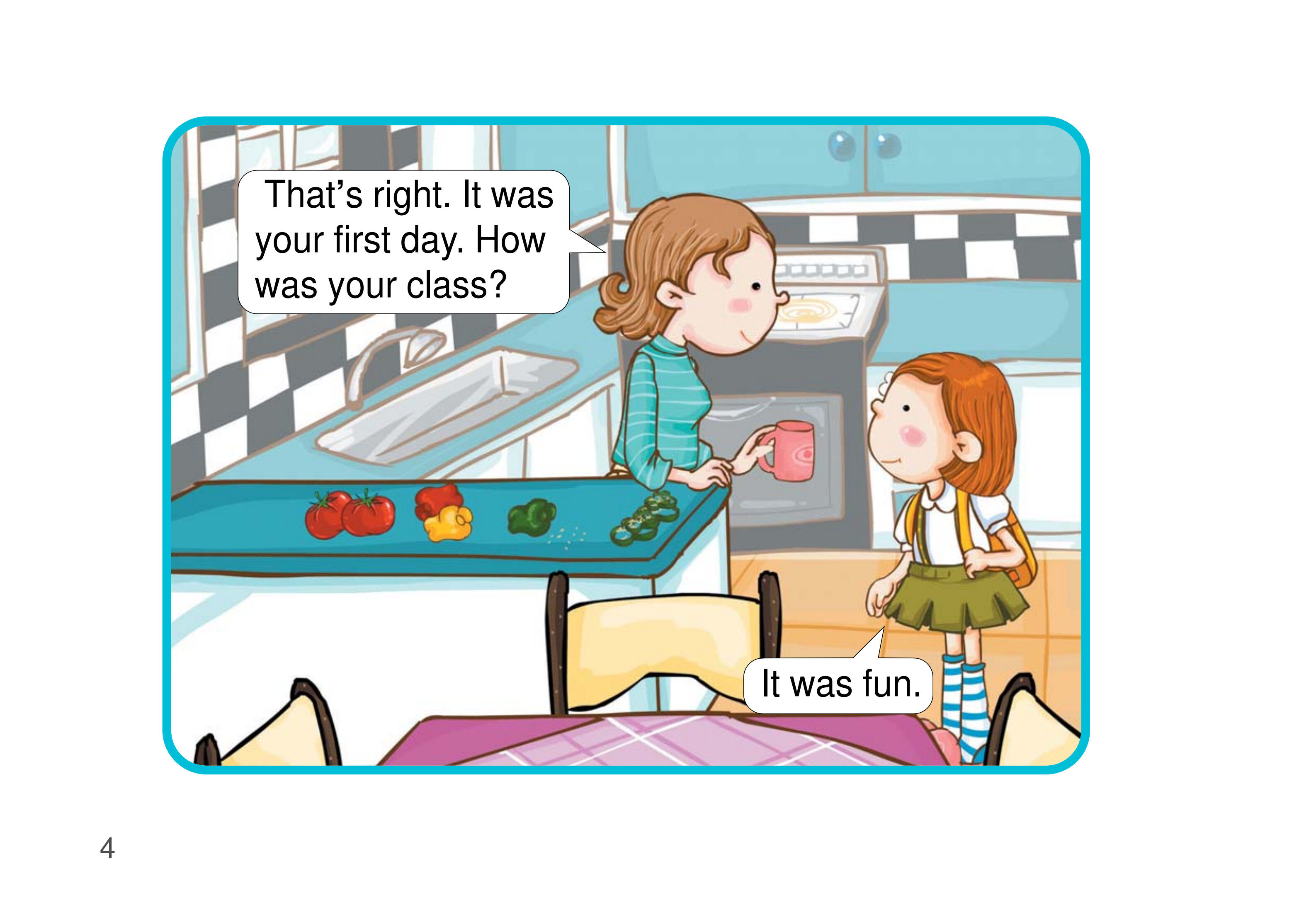 The First Day of School绘本故事第5页