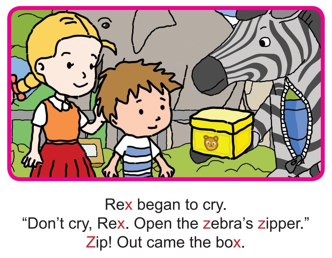 'X', 'Z' words -  Rex at the Zoo绘本故事第5页