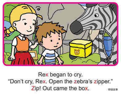 'X', 'Z' words -  Rex at the Zoo绘本故事第5页