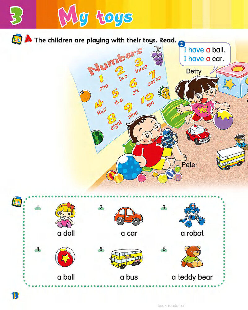 3 My toys绘本故事第3页