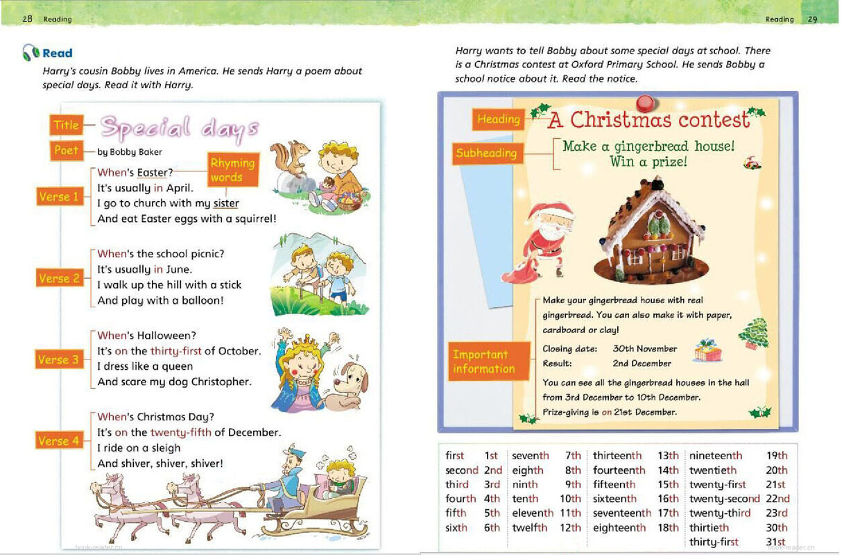 3A Unit 4 My calendar绘本故事第3页