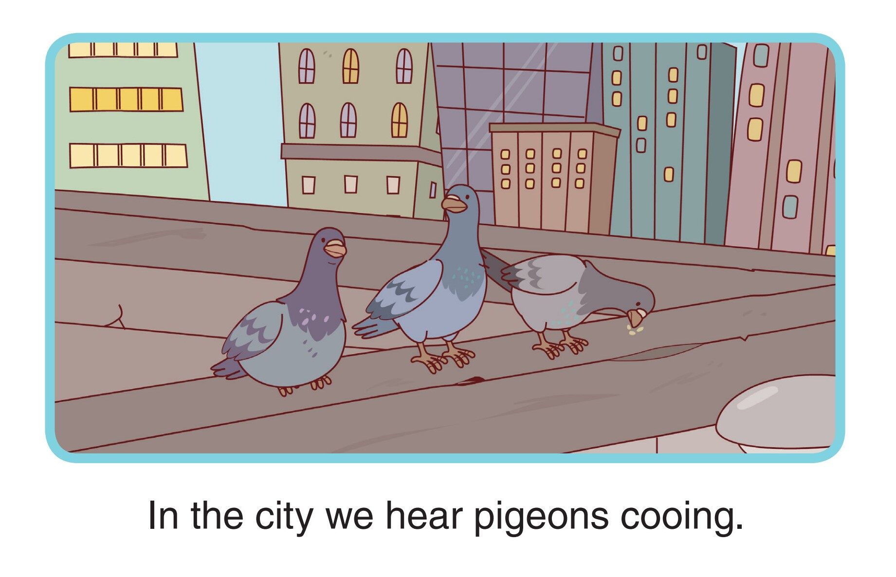 City Sounds and Country Sounds绘本故事第2页