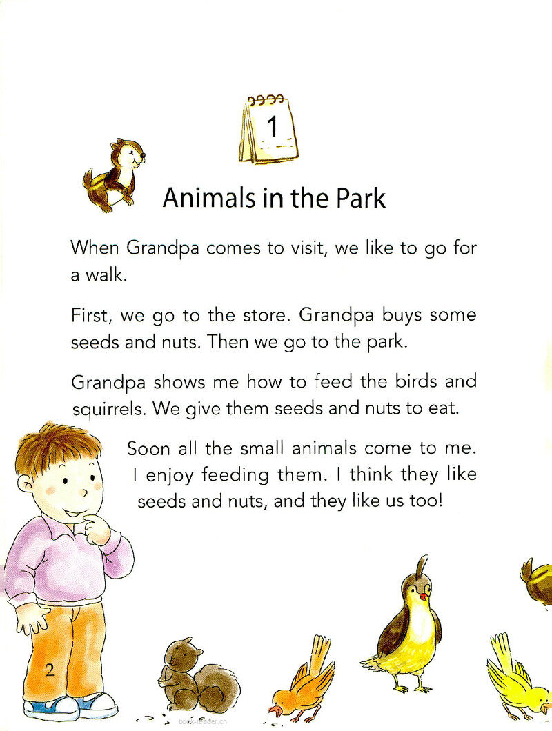 Animals in the Park绘本故事第3页