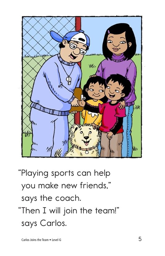 Carlos Joins the Team绘本故事第5页
