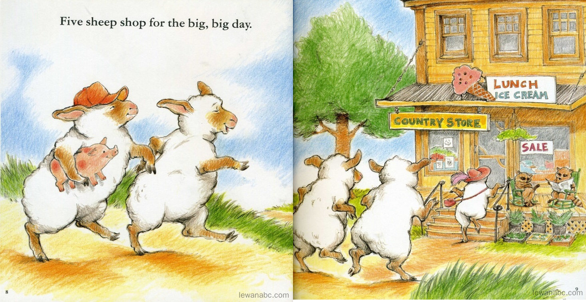 (15周)Sheep in a Shop绘本故事第4页
