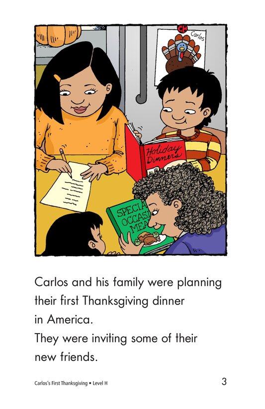 Carlos's First Thanksgiving绘本故事第3页