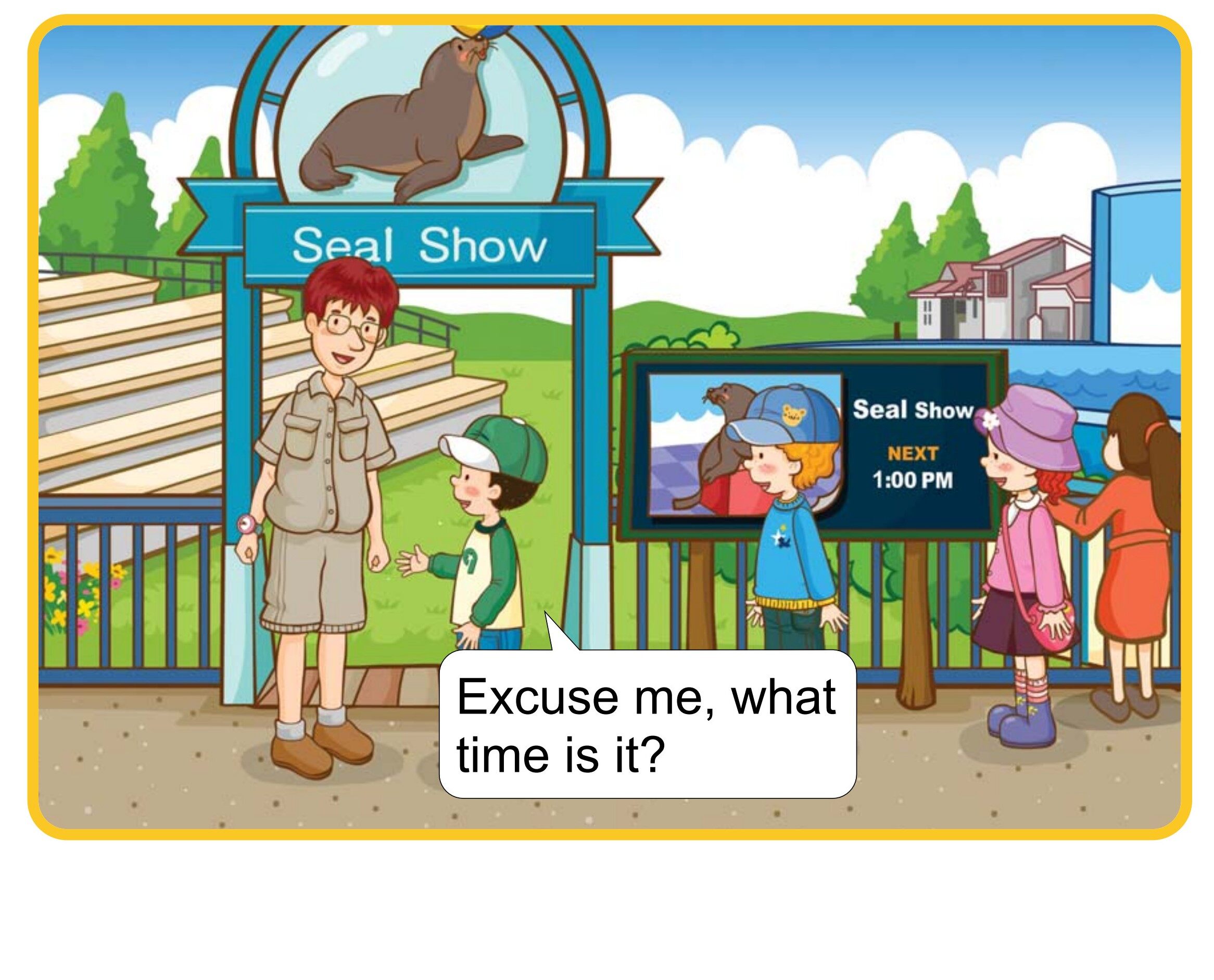 What Time Is It?绘本故事第5页