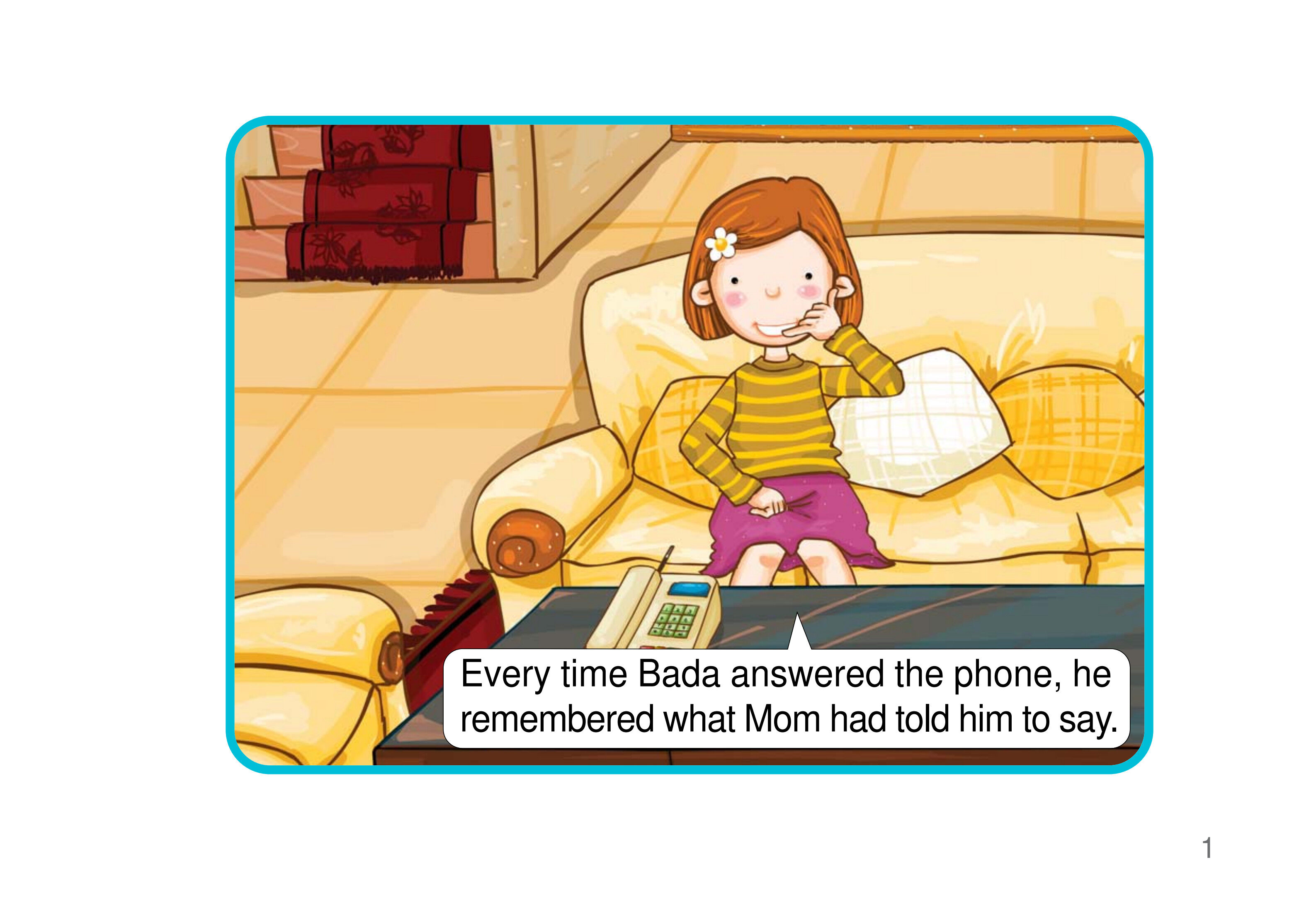 Mrs.Kim Is on the Phone绘本故事第2页