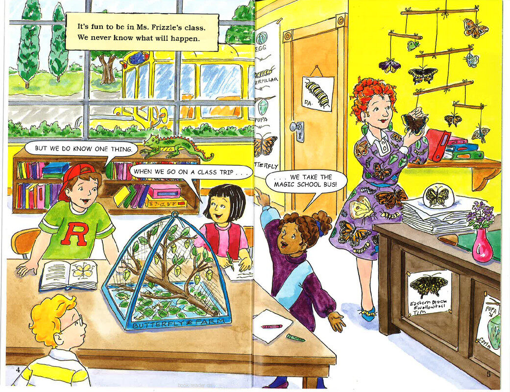 Magic School Bus and the Butterfly Bunch绘本故事第3页