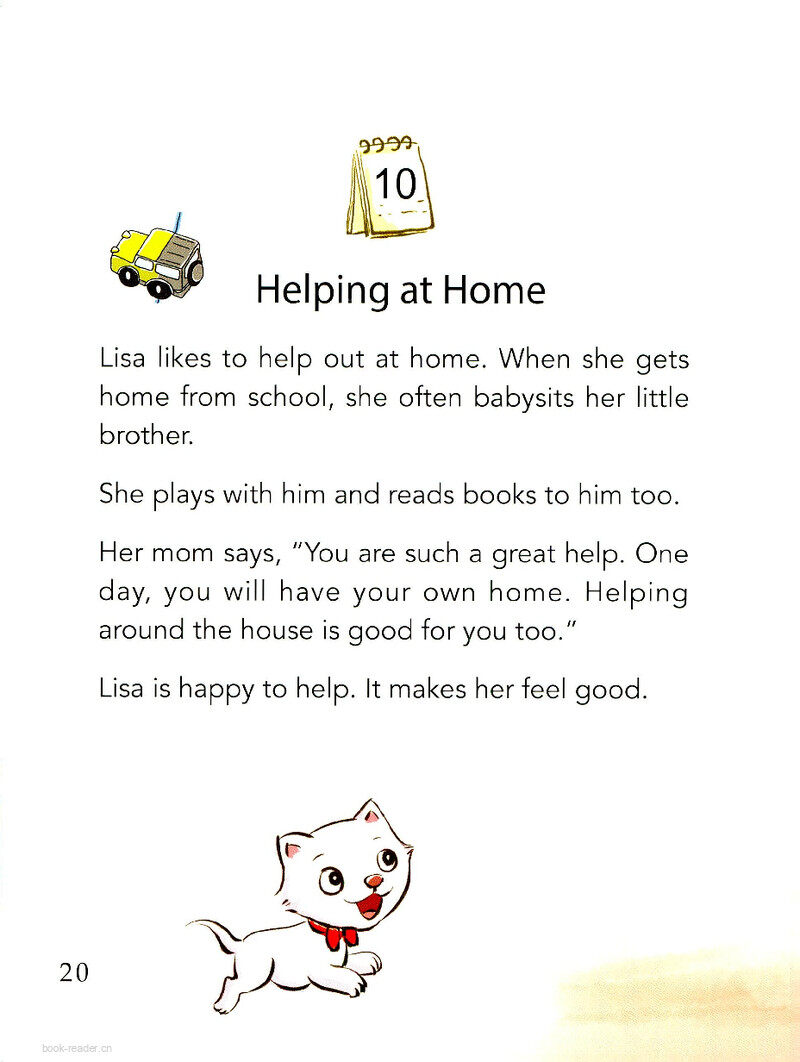 Helping at Home绘本故事第2页