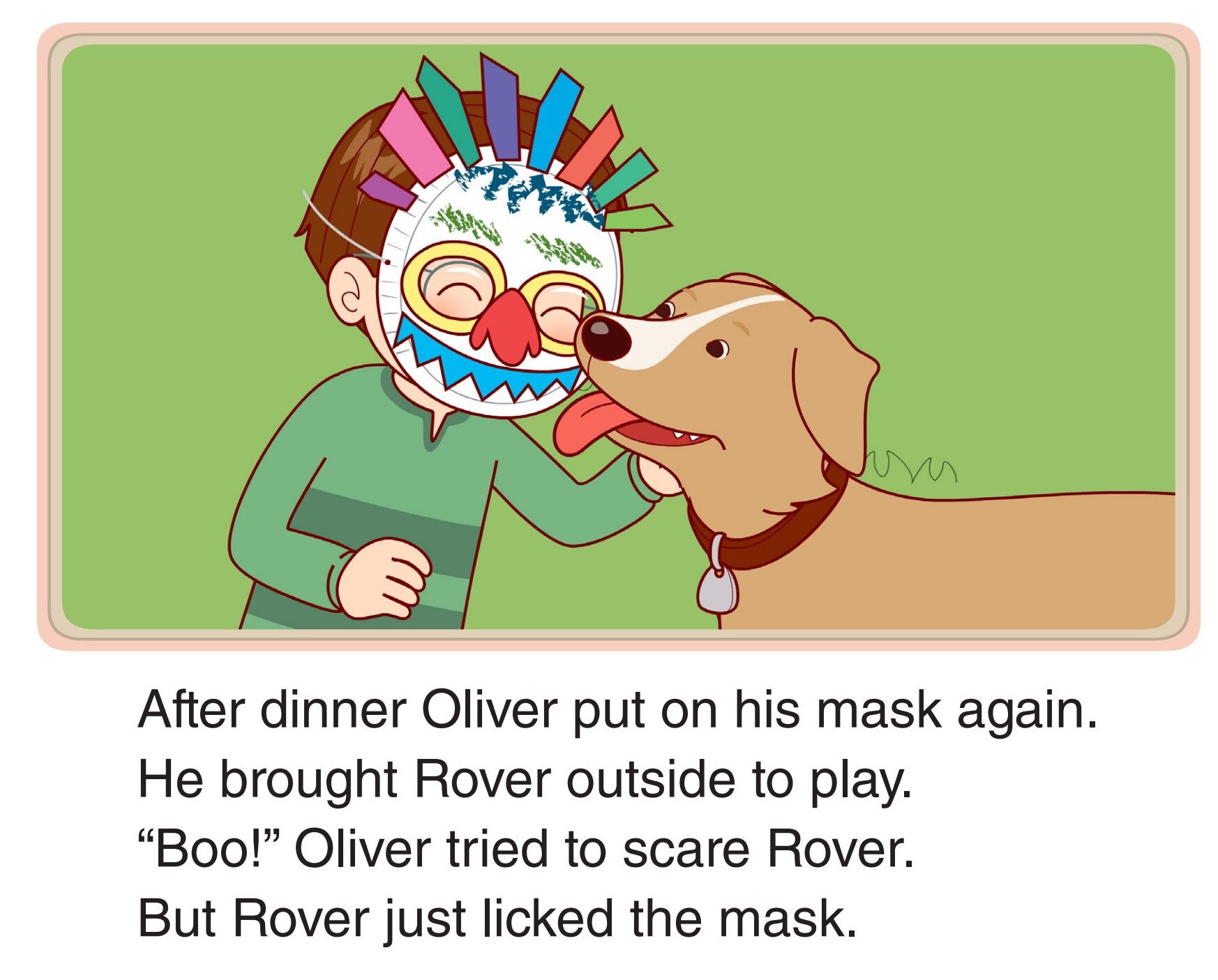A Scary Mask绘本故事第5页
