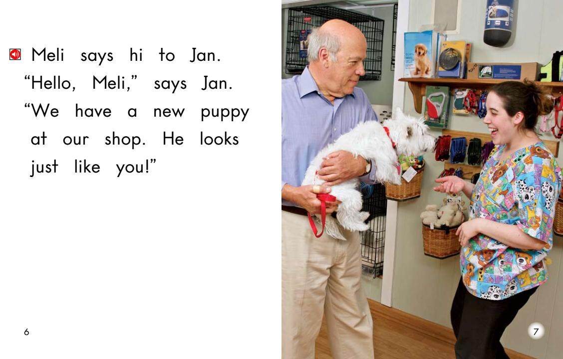 Meli at the Pet Shop绘本故事第5页