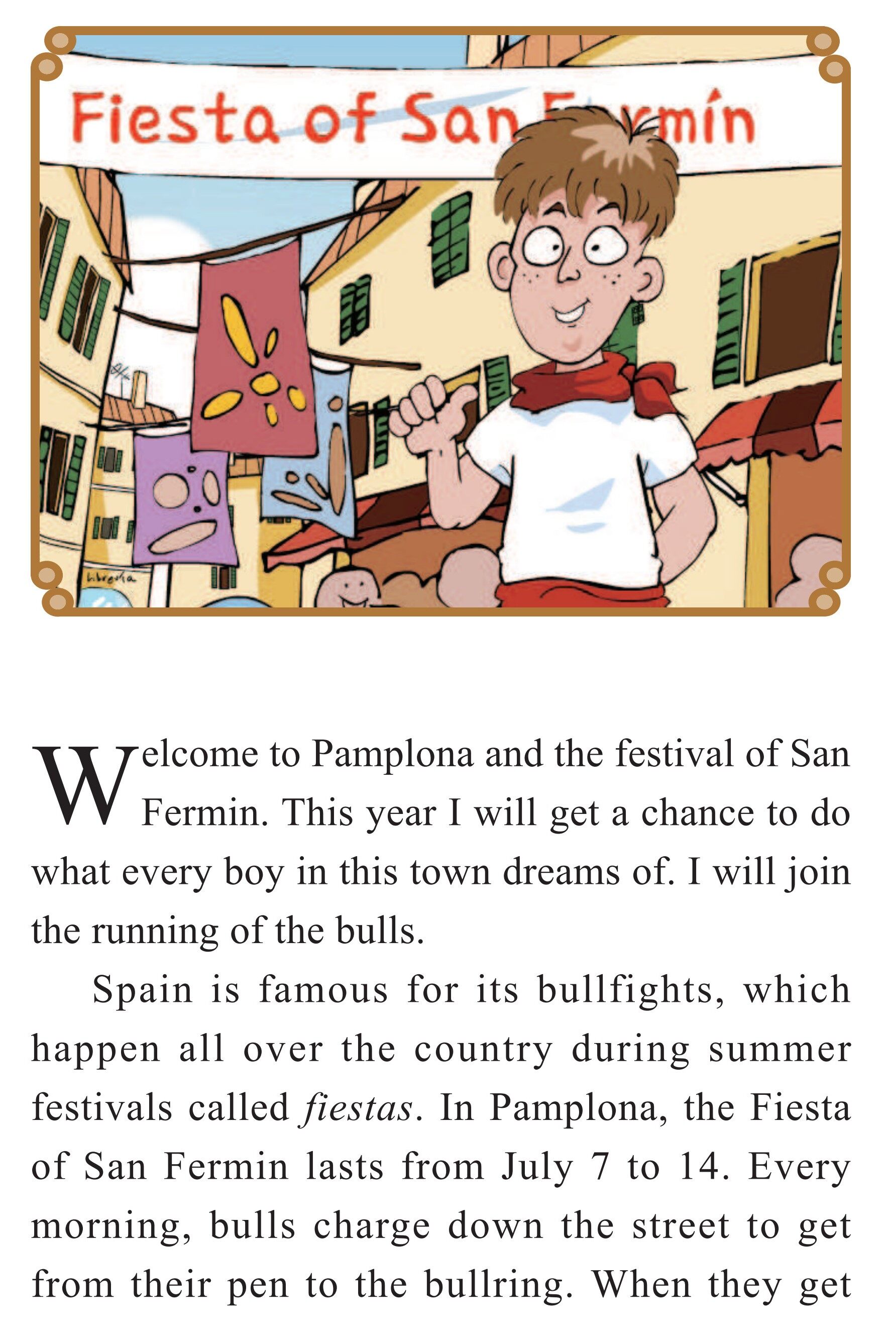 The Running of the Bulls绘本故事第3页