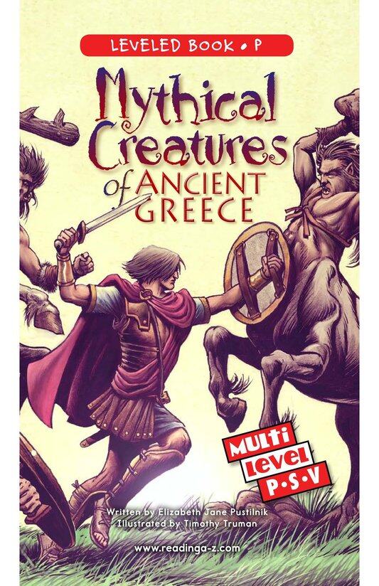 Mythical Creatures of Ancient Greece绘本故事第2页