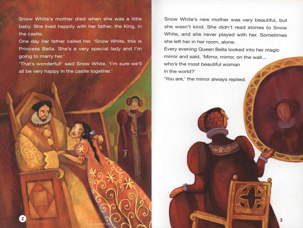 Snow White and the Seven Dwarfs绘本故事第3页