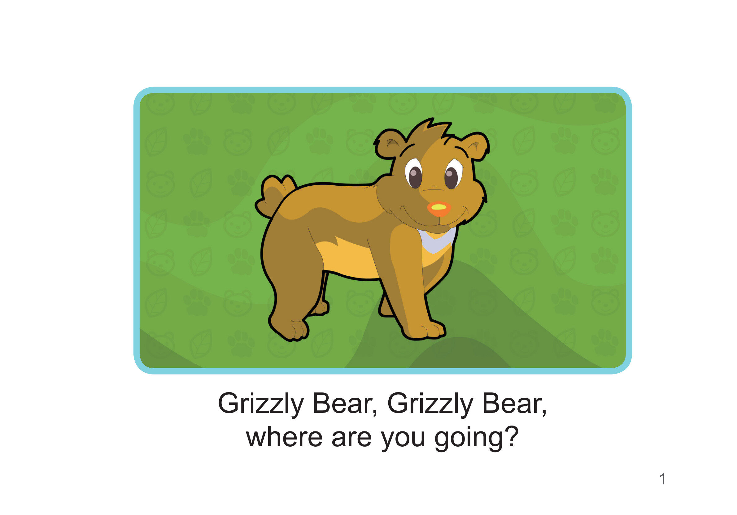 Grizzly Bear, Grizzly Bear绘本故事第2页