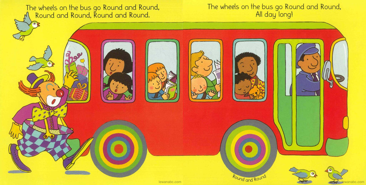 (1周)The Wheels on the Bus绘本故事第3页