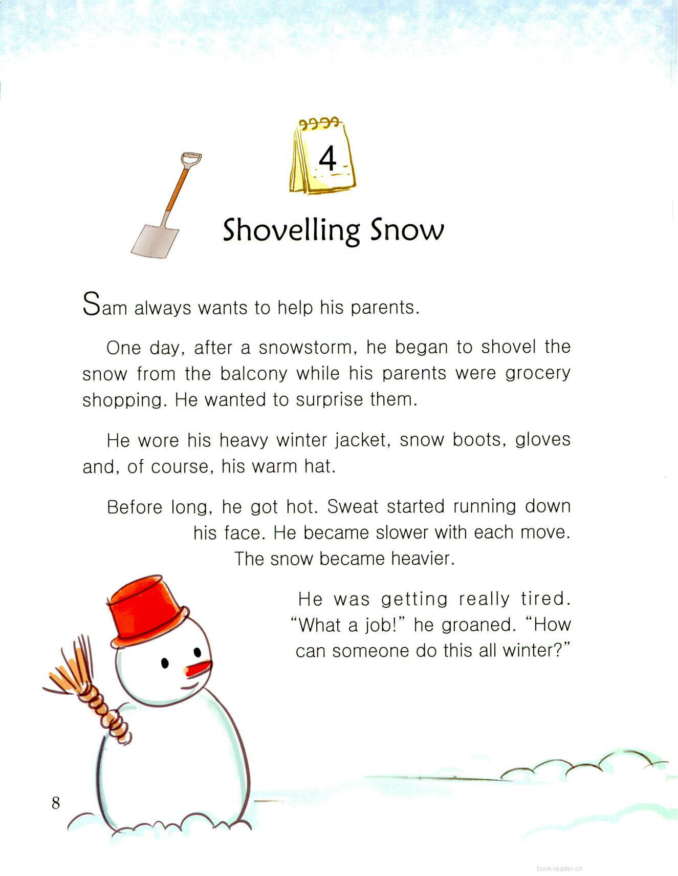 Shovelling Snow绘本故事第2页