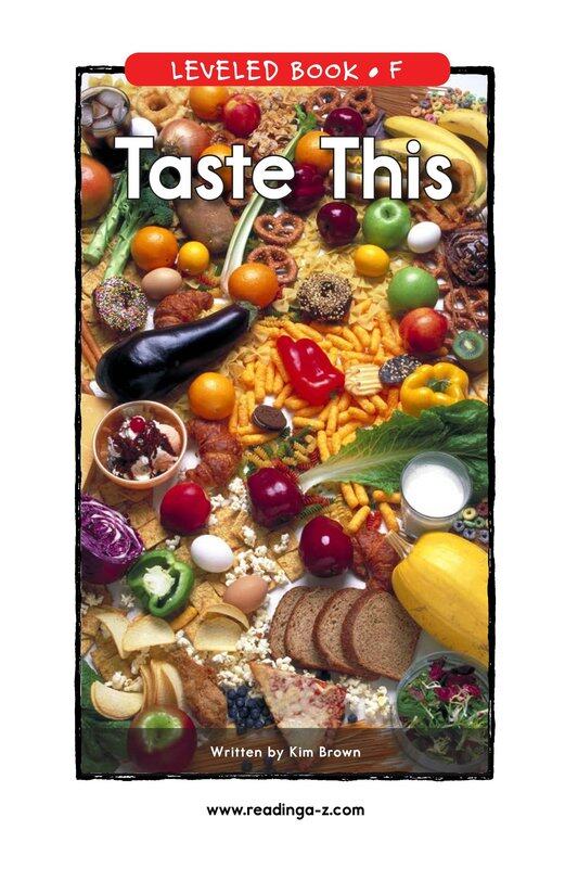 Taste This绘本故事第2页