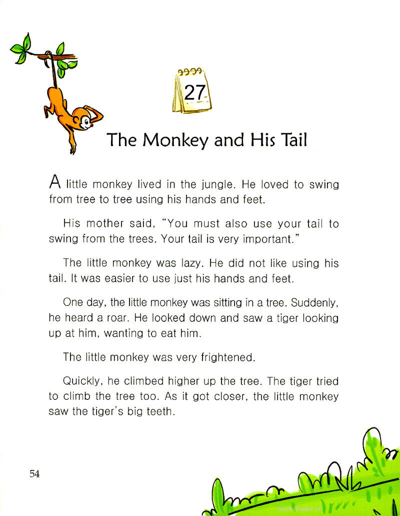 The Monkey and His Tail绘本故事第2页