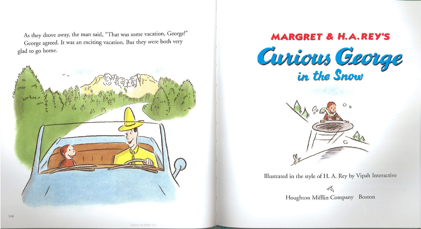 Curious George in the Snow绘本故事第2页