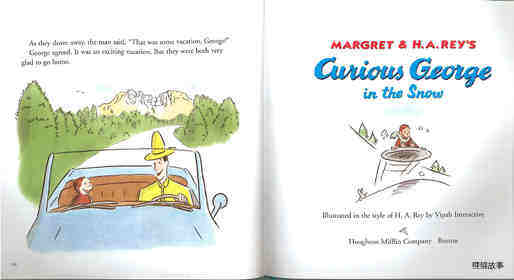 Curious George in the Snow绘本故事第2页