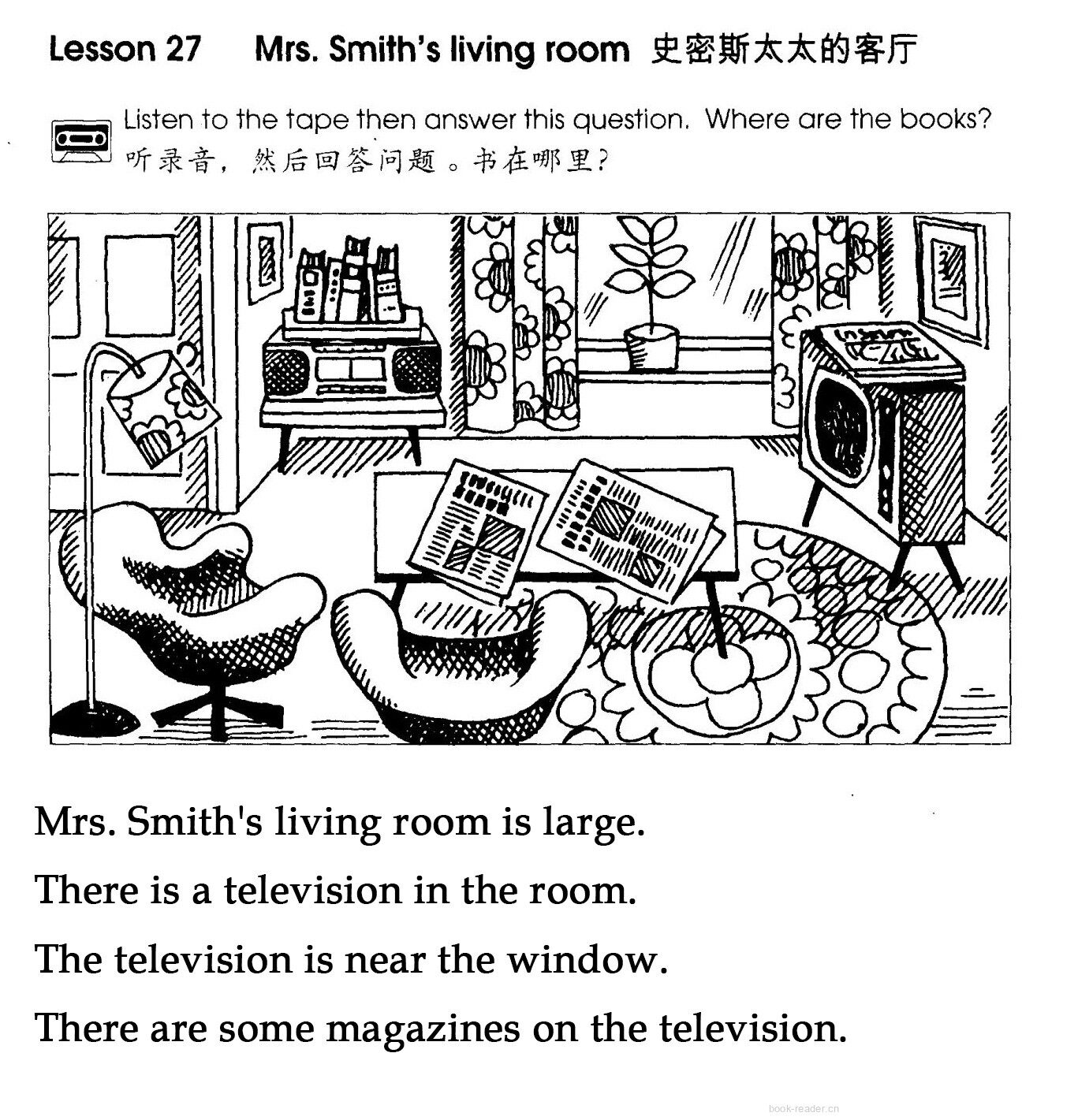 1-027 Mrs. Smith's Living Room绘本故事第2页