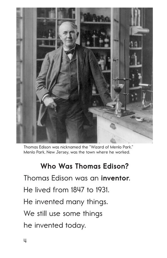 Edison's Inventions绘本故事第3页