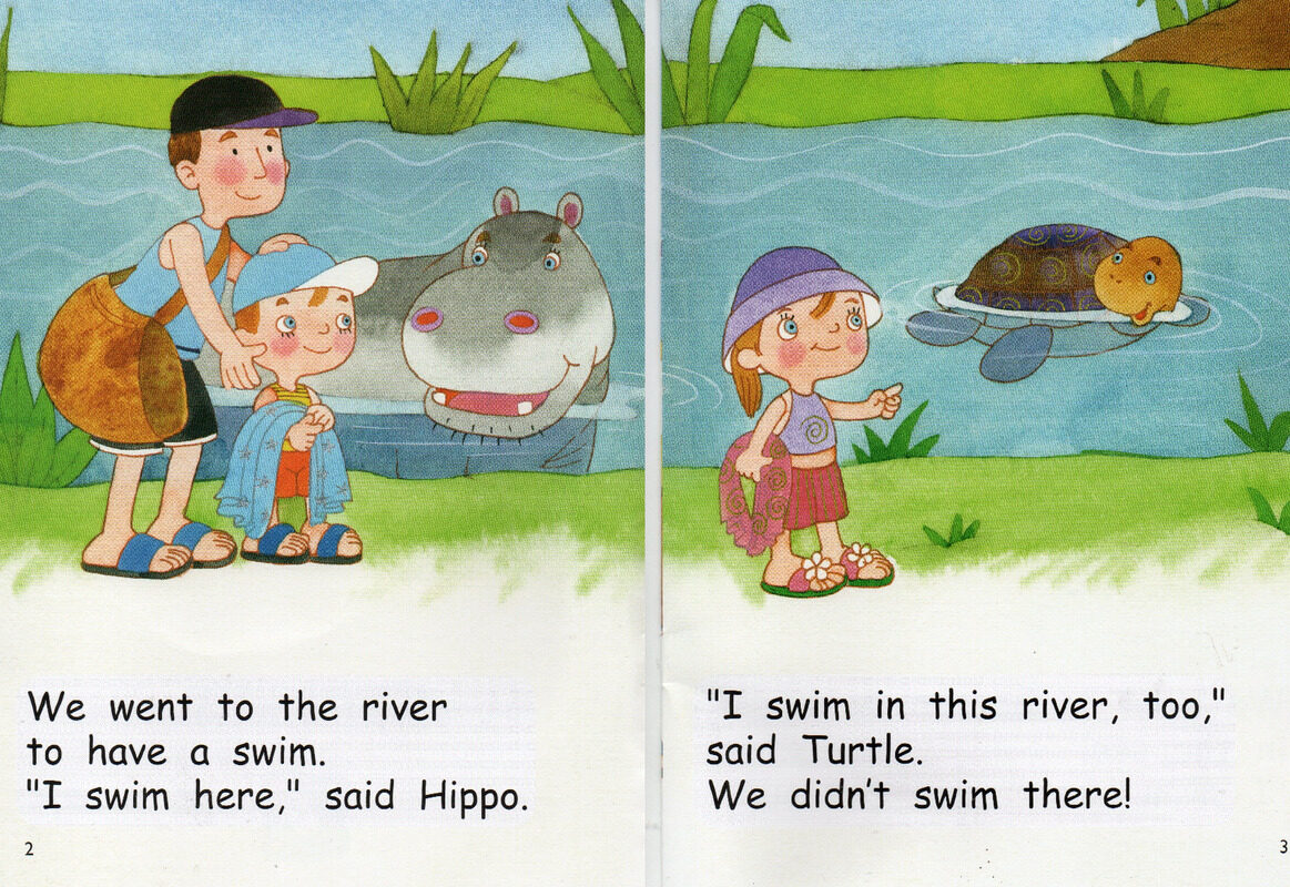 time for a swim绘本故事第3页