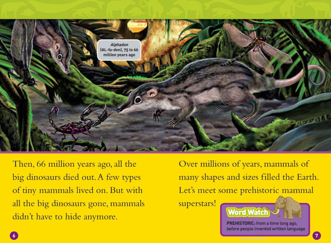 Prehistoric Mammals绘本故事第4页