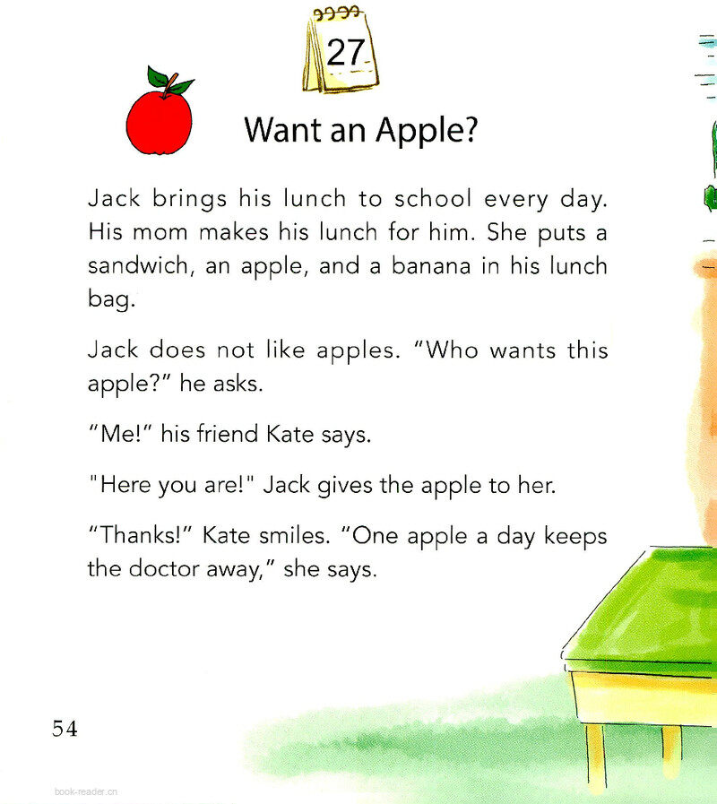 Want an Apple?绘本故事第2页