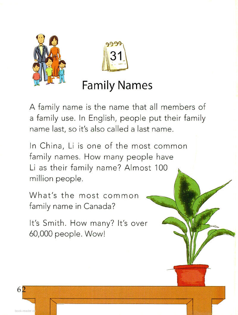 Family Names绘本故事第2页