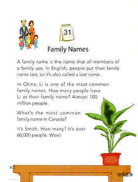 Family Names绘本故事第2页