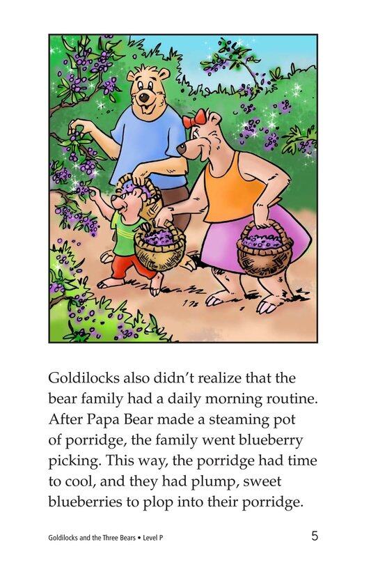 Goldilocks and the Three Bears绘本故事第4页