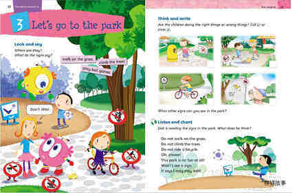 3A Unit 3 Let's go to the park绘本故事第2页