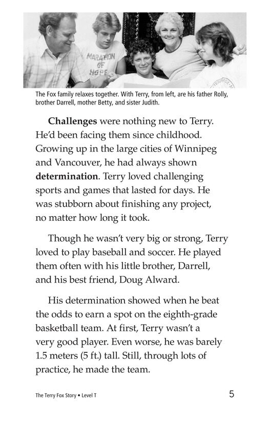 The Terry Fox Story绘本故事第4页