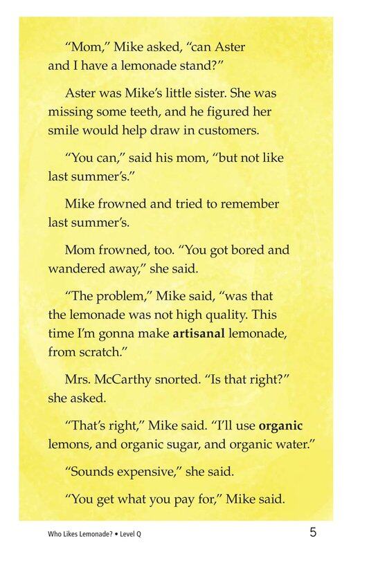 Book 2 Who Likes Lemonade绘本故事第5页