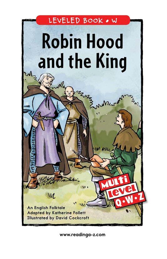 Robin Hood and the King绘本故事第2页