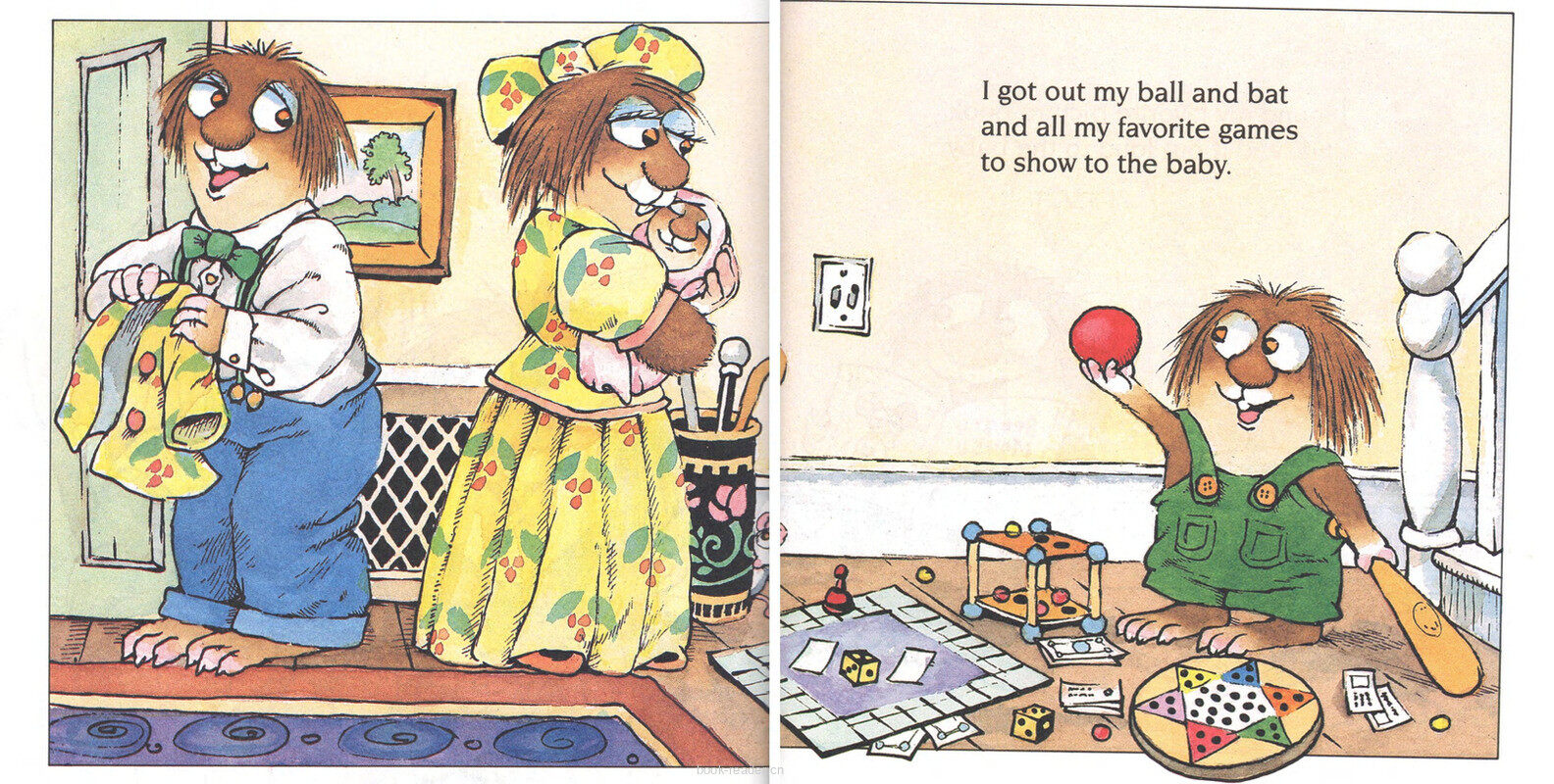 The New Baby绘本故事第4页