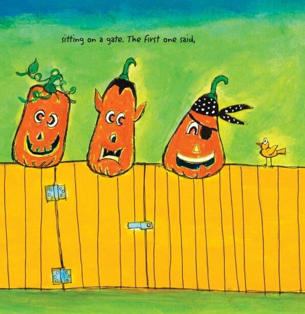 Pete the Cat Five Little Pumpkins绘本故事第4页