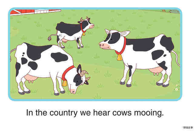 City Sounds and Country Sounds绘本故事第3页