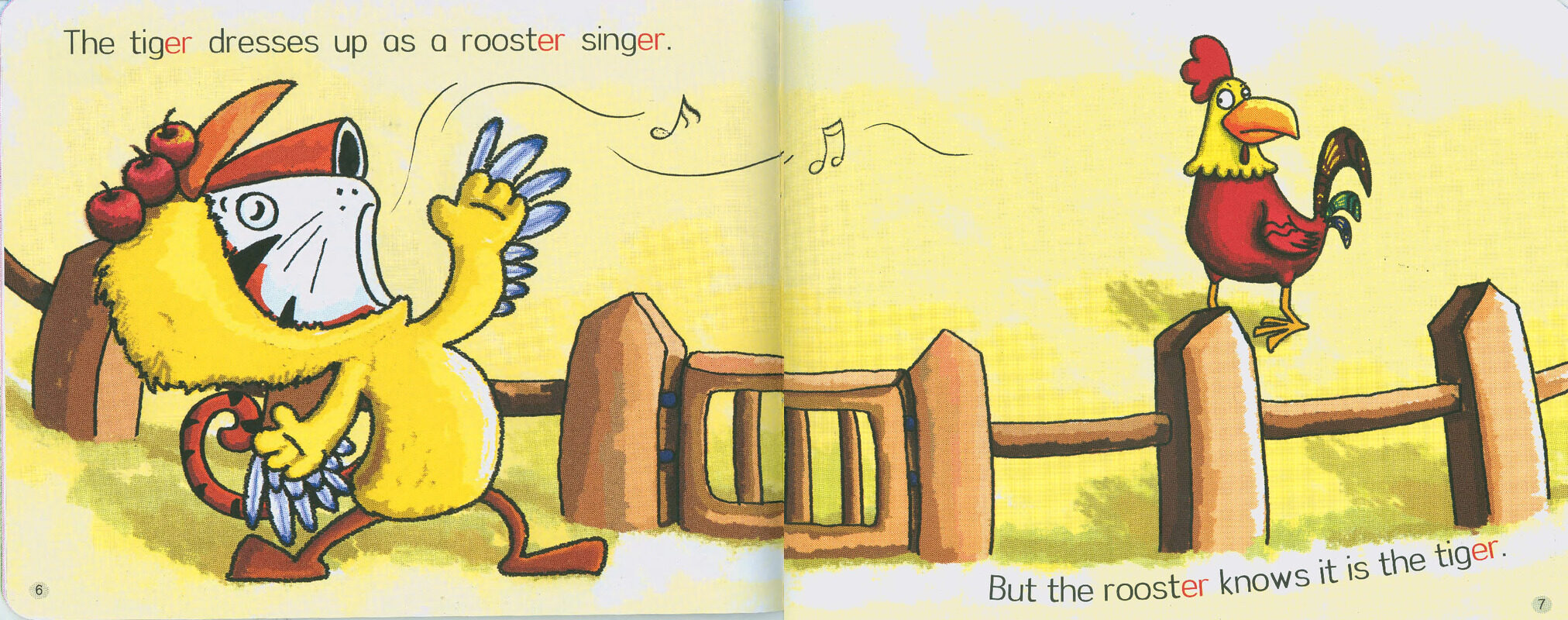 the tiger and the rooster绘本故事第5页