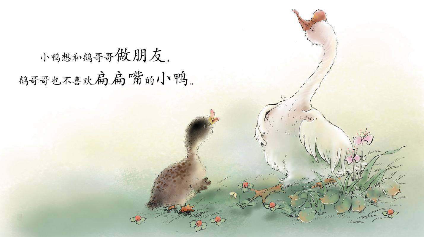 早期阅读系列——扁扁嘴和尖尖嘴绘本故事第4页