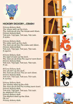 Hickory Dickory Dock绘本故事第2页